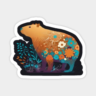 Capybara Hippie Magnet