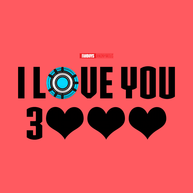 I Love You 3000 v6 (black) by Fanboys Anonymous