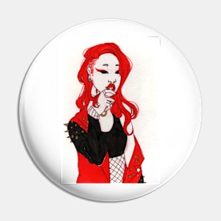 Red Lady Pin