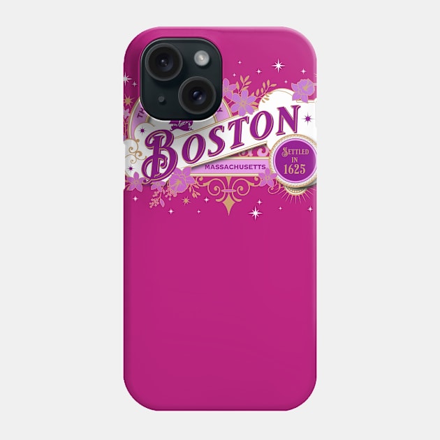 Boston Vintage in Pink Phone Case by DavidLoblaw