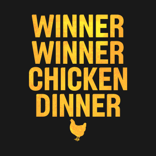 Winner Winner Chicken Dinner Distressed Gold T-Shirt