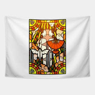 Stained glass avatar fanart Tapestry