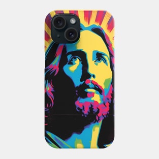 The Neon Radiance of Christ Phone Case