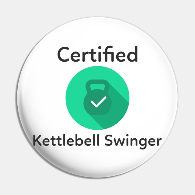 Certified Kettlebell Swinger Pin by Conundrum Cracker