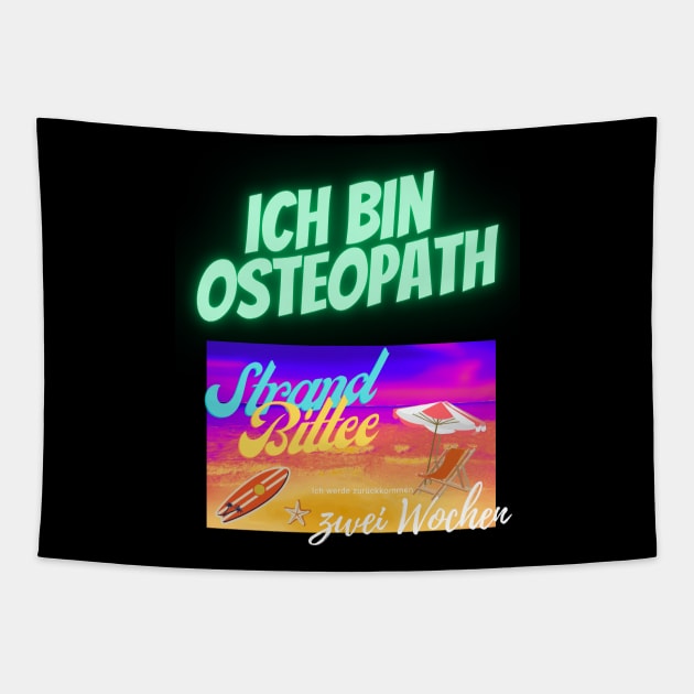 you are looking for your osteopath (DE) Tapestry by FehuMarcinArt