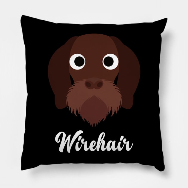 Wirehair - German Wirehaired Pointer Pillow by DoggyStyles