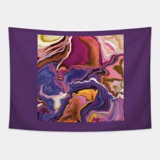 Fluid art in flowing colors for your facemask Tapestry