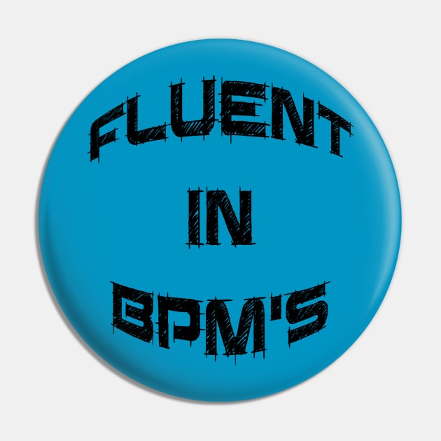 Fluent In BPM's DJ Shirt Pin by djbryanc