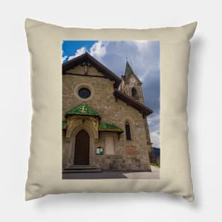 Church in Mione, North East Italy Pillow