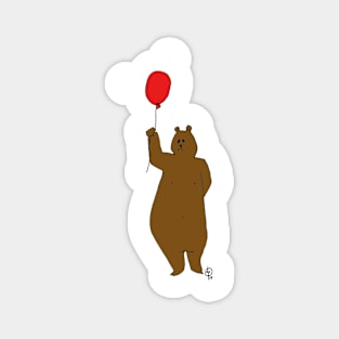 Bear with Balloon Magnet