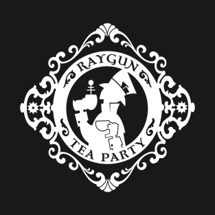 Raygun Tea Party T-Shirt - Raygun Tea Party Logo (Dark) by RaygunTeaParty