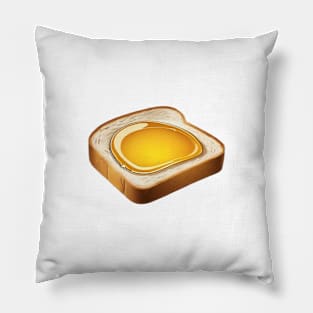 Honey Toast Bread Sandwich Bee Beekeeper Vintage Since Yummy Kawaii Coffee Pillow