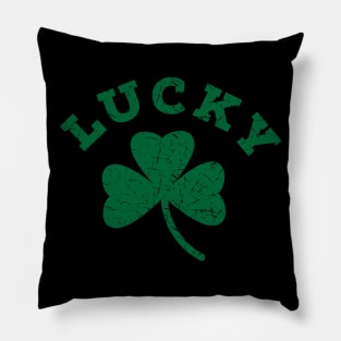 Lucky Three Leaf Clover Pillow