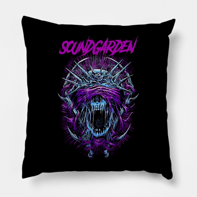 SOUND GARDEN BAND Pillow by Sticker Castle