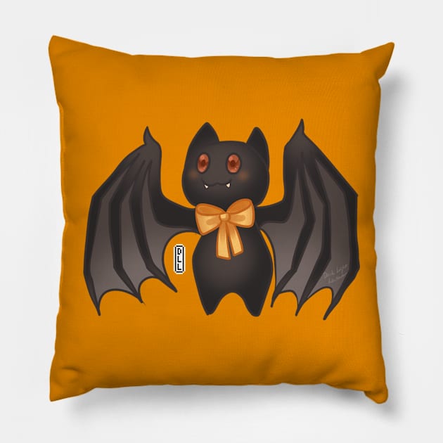 Cute Bat Pillow by darklightlantern@gmail.com