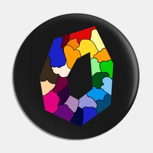 Colorful Polygon Pin