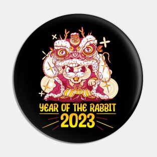 Good Luck Zodiac Happy Chinese New Year of the Rabbit Pin