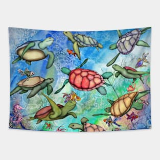 Sea Turtles Tapestry