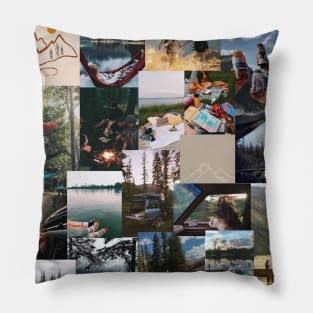 granola nature collage Pillow