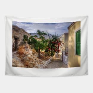 Halki Alleyways Tapestry