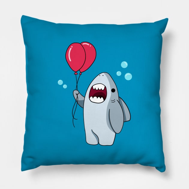 Happy Shark Pillow by Pessanha's