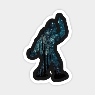 Bigfoot middle finger Magnet