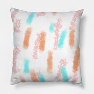 Colorful watercolor abstract texture art Pillow