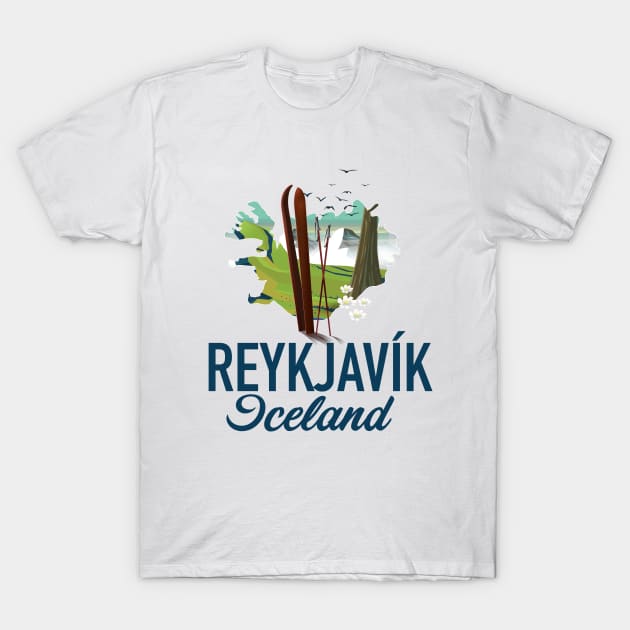 Reykjavík Iceland - Reykjavk Iceland - T-Shirt | TeePublic
