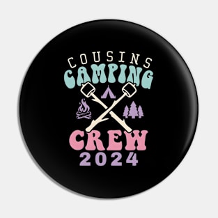 Cousin Camping Crew 2024 Family Vacation Camp Pin