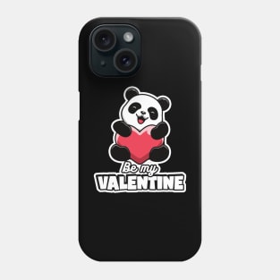 Be My Valentine Cute Panda Phone Case