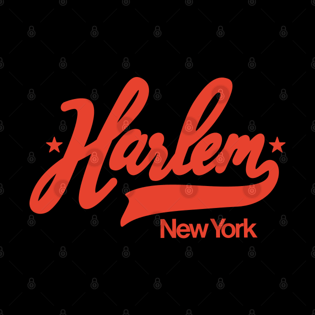 Vintage Harlem New York - Retro Harlem Logo - Harlem Shirt by Boogosh