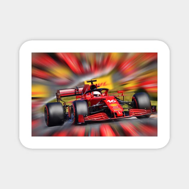 Charles Leclerc - Ferrari Magnet by DeVerviers