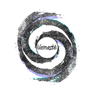 Namaste Yoga Yin Yang Symbol Shirt T-Shirt