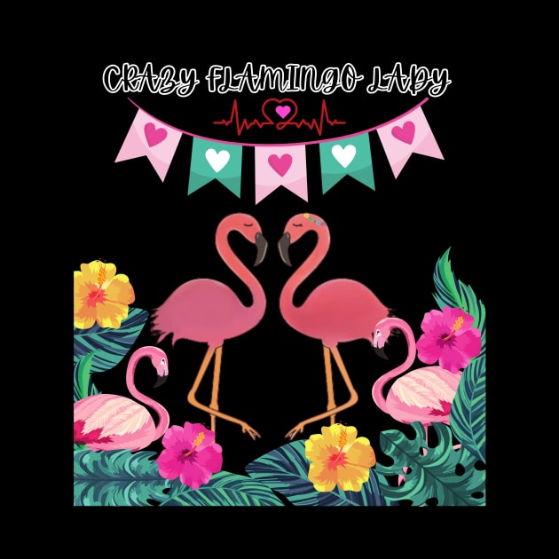 Crazy Flamingo Lady Sweatshirt by Suldaan Style