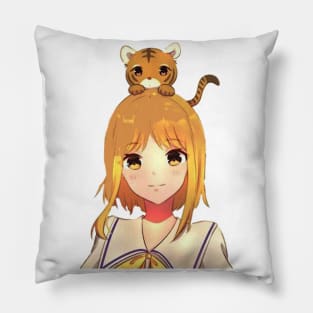 the tiger kisa Pillow