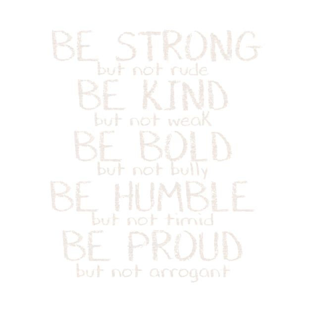 Be Strong Motivational Quote by NimbleMuse