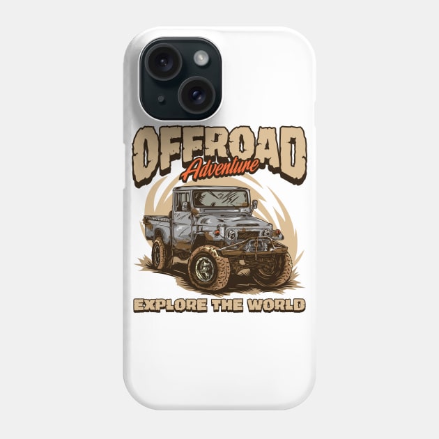 Toyota Land Cruiser FJ45 Pickup Phone Case by JDM Boyz