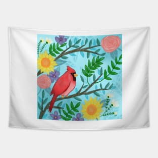 Summer Cardinal Tapestry