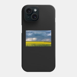 Thunderstorm Over a Canola Field Phone Case