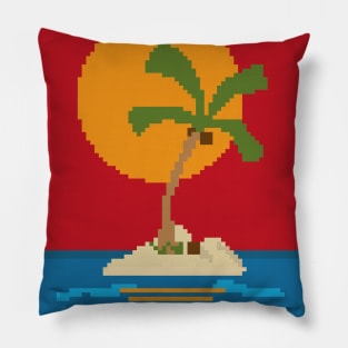 8-bit Dream Island Pillow