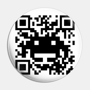 QR Invader Pin