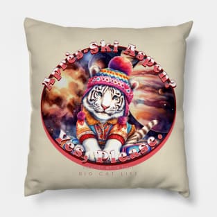 Apres-Ski Aspen Galactic Beanie White Tiger 64T Pillow