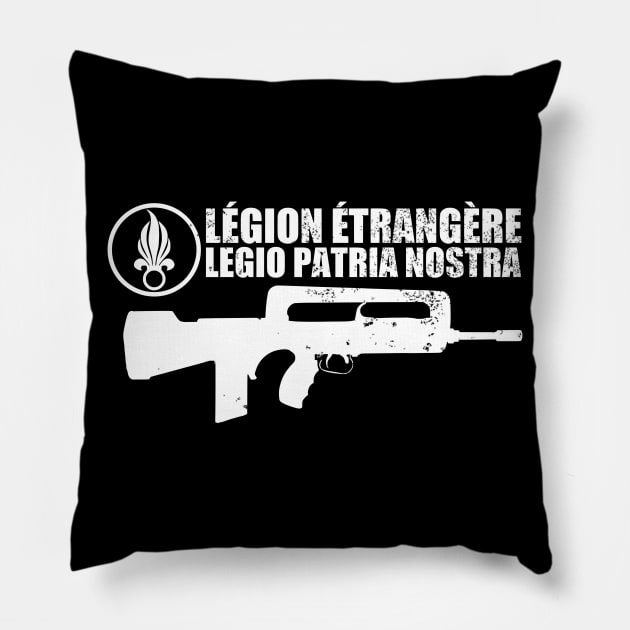 Légion Étrangère (distressed) Pillow by TCP