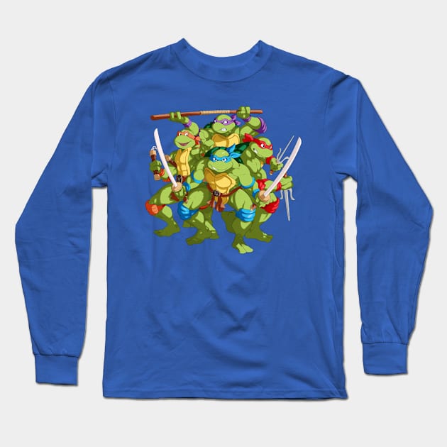 80s Teenage Mutant Ninja Turtles Long Sleeve T-Shirt