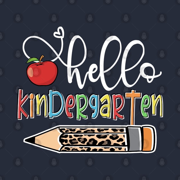 Funny Hello Kindergarten Back To School Teacher Student by beelz