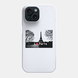 I Love Paris Phone Case