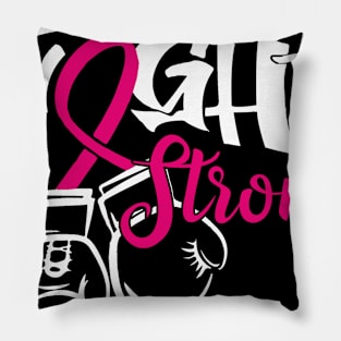 breast cancer tough girls fight strong Pillow