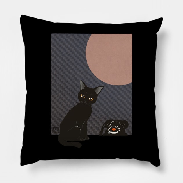 Waiting for your call Pillow by BATKEI