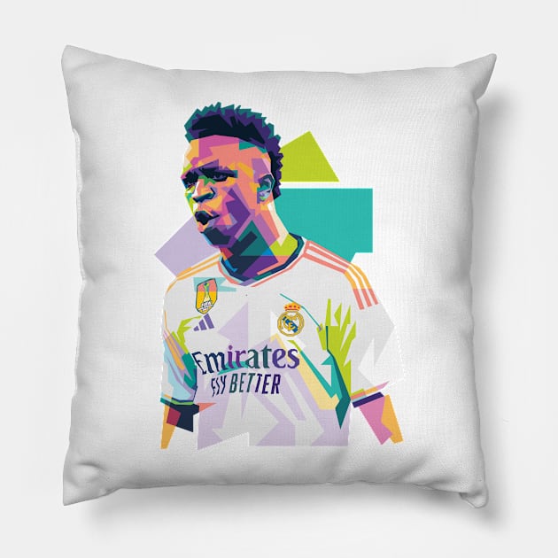 Vinicius Jr WPAP V2 Pillow by can.beastar