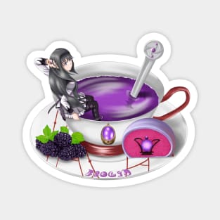 Homura in a Teacup Magnet